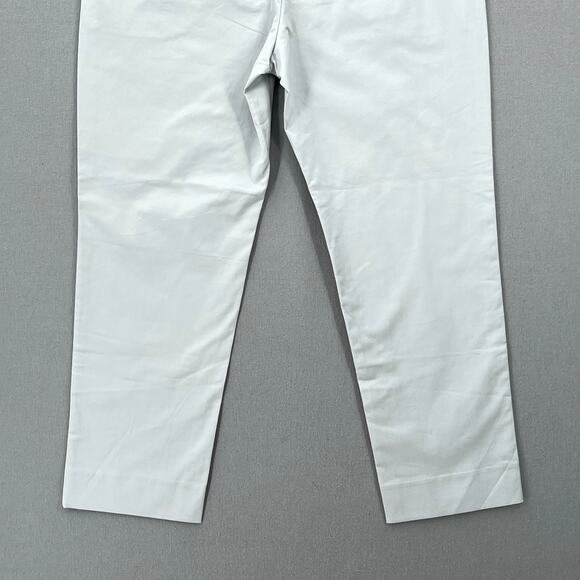 WILDFANG The Ace Crop Pant Womens 6 Light Gray High Rise Cotton Tapered Chino - Picture 6 of 16